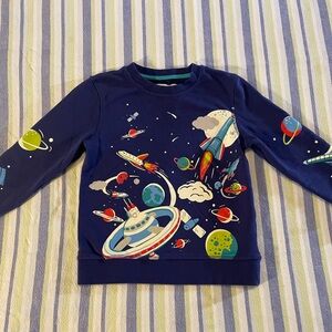 Mini Boden Space Adventure Sweatshirt - Navy Blue